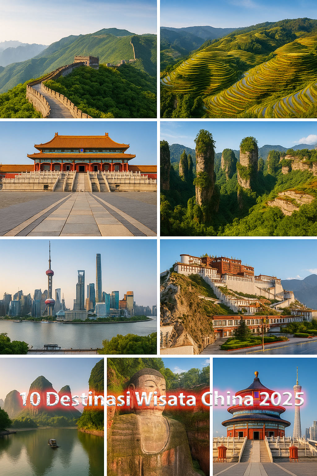 10 Destinasi Wisata China 2025 yang Bikin Kamu Gak Mau Pulang